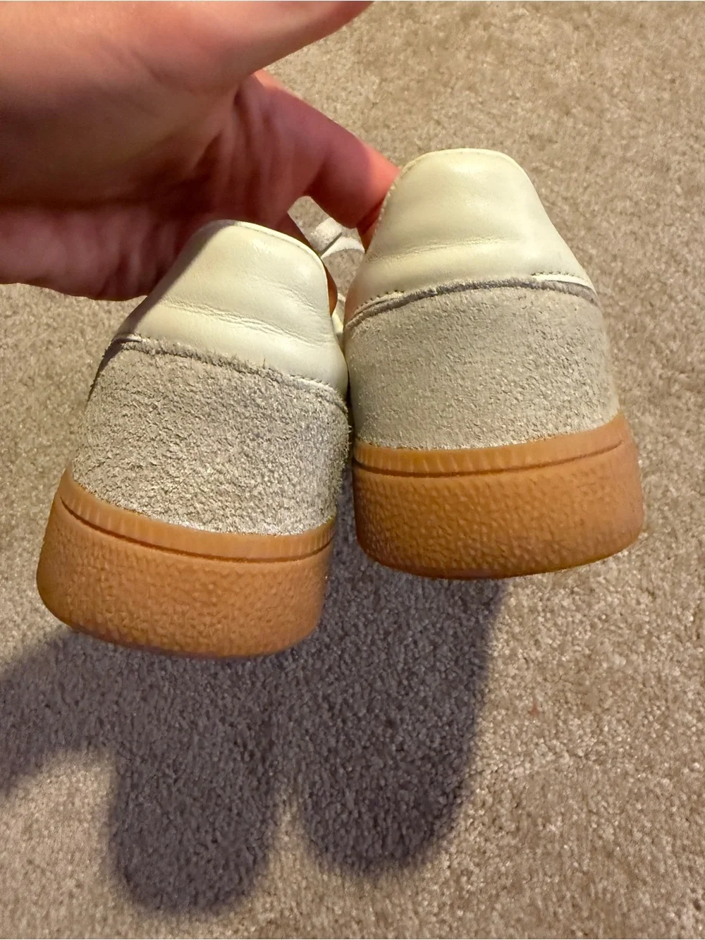 adidas Spezial Suede Sneaker in Light Grey and Gum Size 7